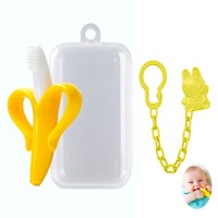 Mordedor Banana Amarillo Con Cadena Baby Froggie Conejo Amarillo Para Bebe